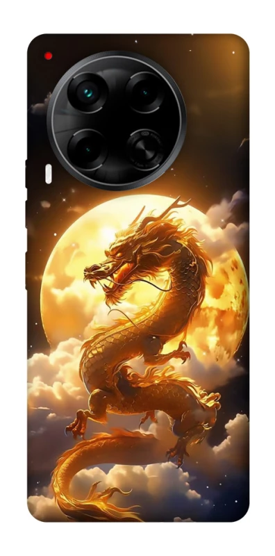 Чехол на TECNO Camon 30 (CL6) Golden Dragon фото 1 из 1