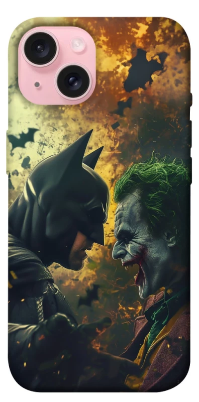 Чехол на Apple iPhone 15 (6.1") Batman and the Joker фото 1 из 1