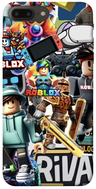 Чехол на Apple iPhone 7 plus / 8 plus Roblox collage ver.1 фото 1 из 1