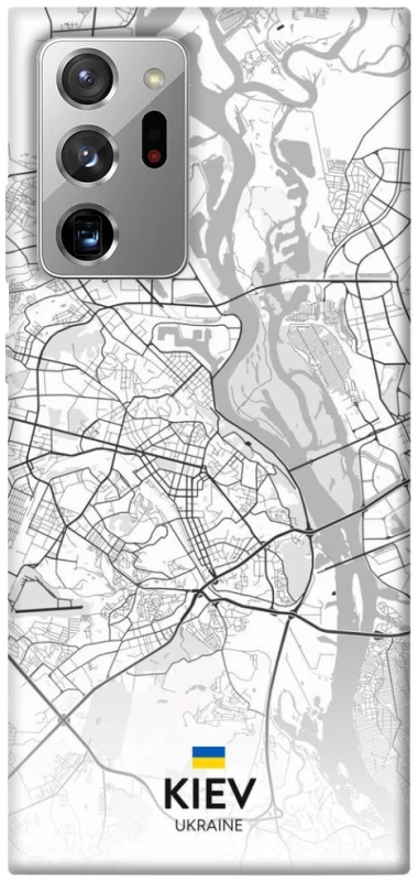 Чохол на Samsung Galaxy Note 20 Ultra Kiev white map фото 1 з 1