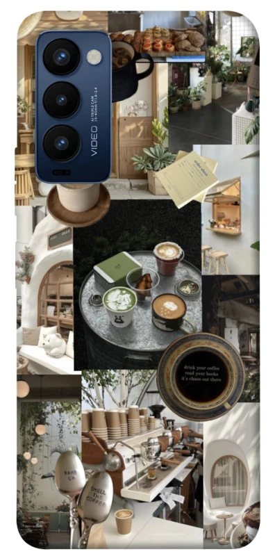 Чохол на TECNO Camon 18 Coffee collage ver.4 фото 1 з 1