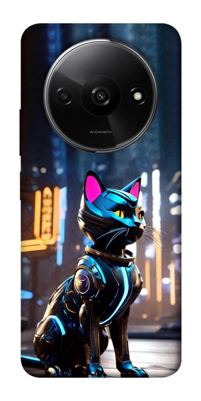 Чехол на Xiaomi Redmi A3 Cyber cat фото 1 из 1