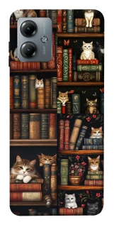 Чохол на Motorola Moto G14 Cats & Books фото 1 з 1