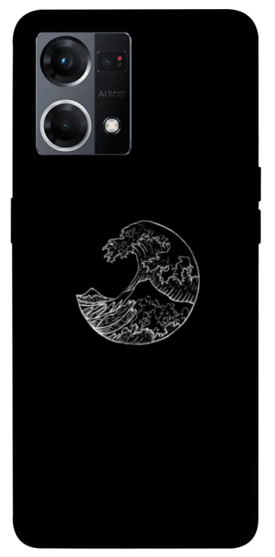 Чохол на Oppo Reno 7 4G Black tsunami фото 1 з 1