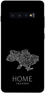 Чохол на Samsung Galaxy S10+ Ukraine black map фото 1 з 1
