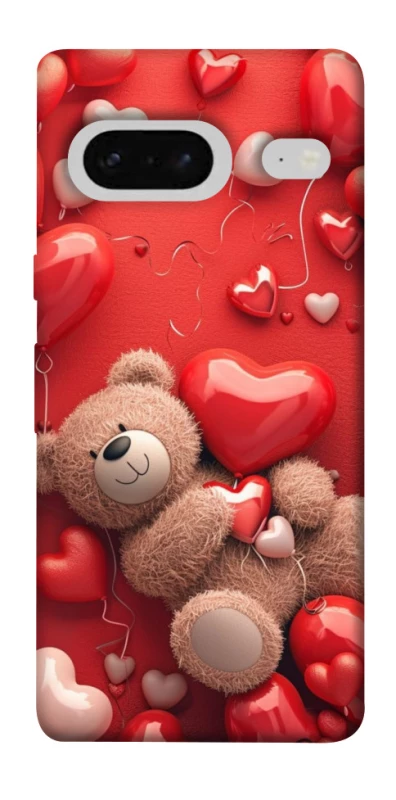 Чохол на Google Pixel 7 bear in hearts фото 1 з 1