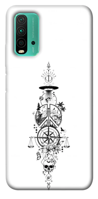 Чехол на Xiaomi Redmi Note 9 4G / Redmi 9 Power Tattoo ver.7 фото 1 из 1