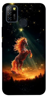 Чехол на Infinix Hot 10 Lite Red Fire Horse ver.2 фото 1 из 1