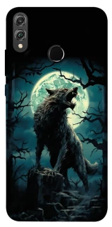 Чохол на Huawei Honor 8X Вовк під місяцем фото 1 з 1