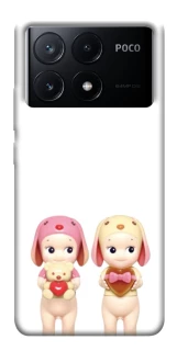 Чехол на Xiaomi Poco X6 Puppy Love Duo фото 1 из 1