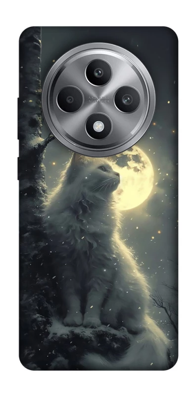 Чохол на Oppo Reno 12 F 4G Кіт під місяцем фото 1 з 1