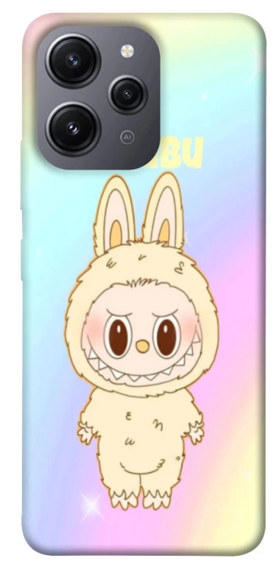 Чохол на Xiaomi Redmi 12 Fluffy Rainbow Labubu фото 1 з 1