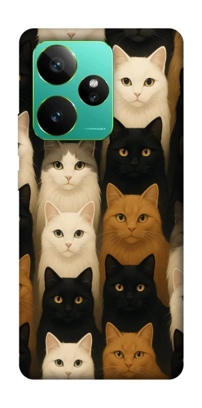 Чехол на Realme GT 7 Colorful Cat Collage фото 1 Чехол на Realme GT 7 Colorful Cat Collage фото 1 из 1