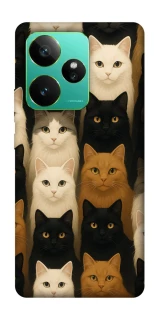 Чехол на Realme GT 7 Colorful Cat Collage фото 1 Чехол на Realme GT 7 Colorful Cat Collage фото 1 из 1