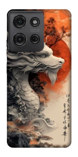 Чехол на Motorola Moto G75 white dragon фото 1 из 1