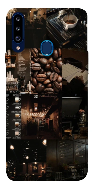 Чохол на Samsung Galaxy A20s Coffee collage ver.1 фото 1 з 1