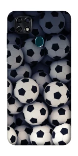 Чехол на ZTE Blade 20 Smart Футбольные мячи фото 1 из 1