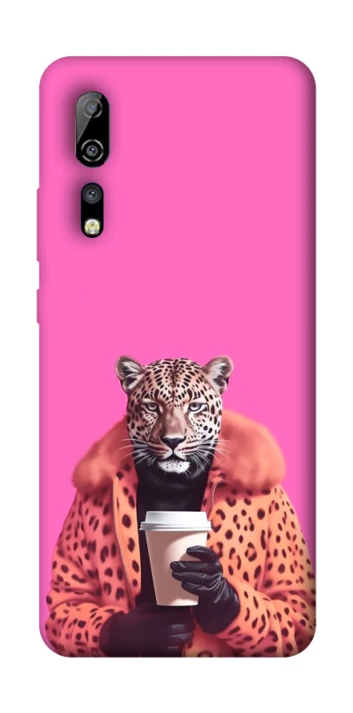 Чохол на ZTE Axon 10 Pro Леопард з кавою фото 1 з 1