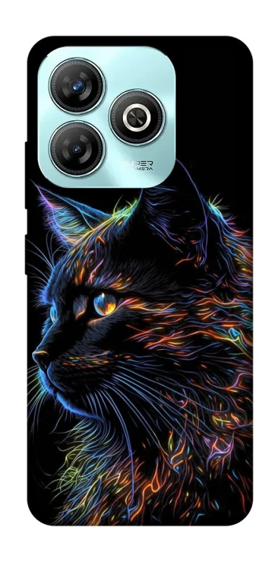 Чохол на ZTE Blade A75 4G Чорний кіт фото 1 з 1