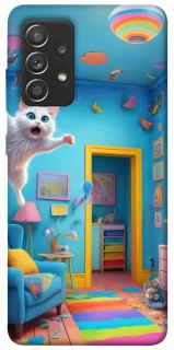 Чехол на Samsung Galaxy A52 4G / A52 5G crazy cat фото 1 из 1