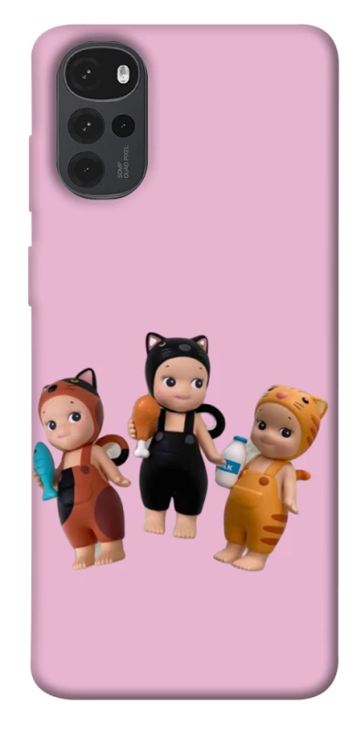 Чохол на Motorola Moto G22 Cat Cafe Trio фото 1 з 1