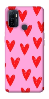 Чохол на Oppo A53 / A32 / A33 Red hearts 2 фото 1 Чохол на Oppo A53 / A32 / A33 Red hearts 2 фото 1 з 1