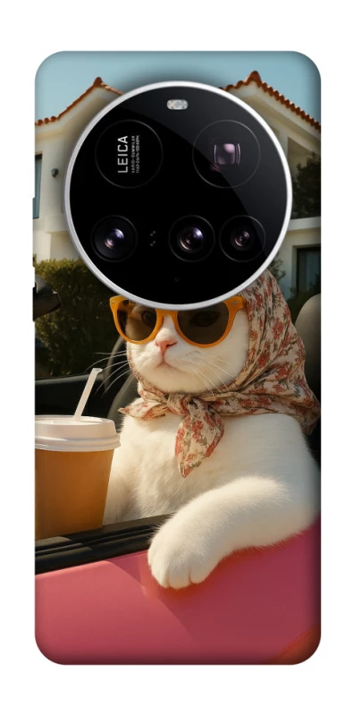 Чехол на Xiaomi 15 Ultra Stylish Cat Cruise фото 1 Чехол на Xiaomi 15 Ultra Stylish Cat Cruise фото 1 из 1