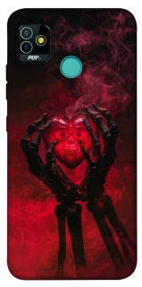 Чехол на TECNO POP 5 Heart in the hands of a skeleton фото 1 из 1