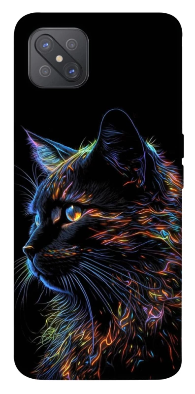 Чохол на Oppo A92s Чорний кіт фото 1 з 1