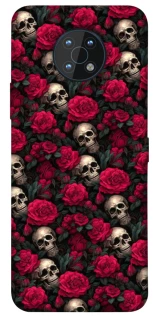 Чохол на Nokia G50 Черепа та рози фото 1 з 1