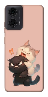 Чехол на Motorola Moto G04 Сat and cat фото 1 Чехол на Motorola Moto G04 Сat and cat фото 1 из 1