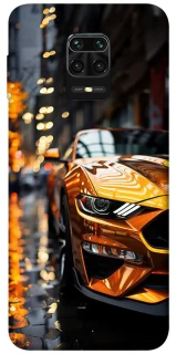 Чехол на Xiaomi Redmi Note 9s / Note 9 Pro / Note 9 Pro Max Golden sports car фото 1 из 1