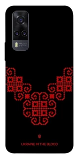 Чохол на Vivo Y31 Чорно-червона вишиванка фото 1 з 1