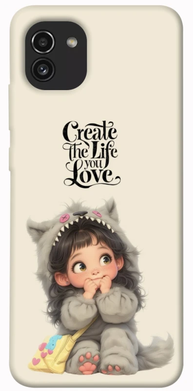 Чохол на Samsung Galaxy A03 Create the life you love фото 1 з 1