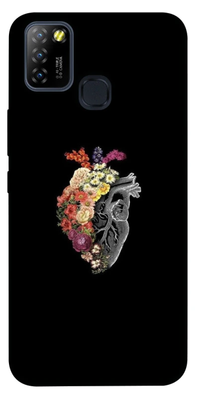 Чохол на Infinix Hot 10 Lite Heart with flowers фото 1 з 1