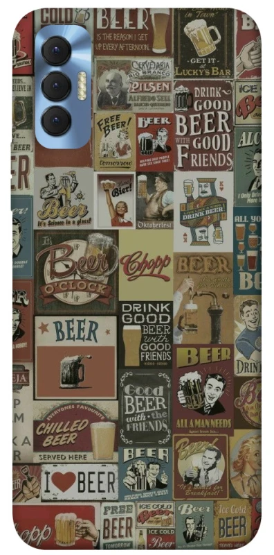 Чехол на TECNO Spark 8P Retro collage ver.1 фото 1 из 1