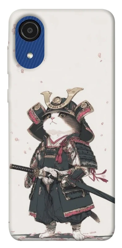 Чохол на Samsung Galaxy A03 Core Samurai Cat Warrior фото 1 з 1