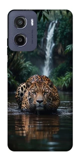 Чехол на Motorola Moto G05 Leopard in water фото 1 из 1
