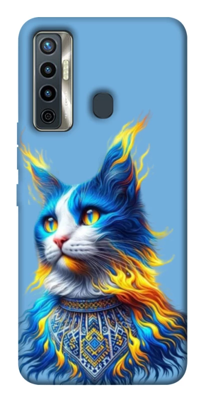 Чохол на TECNO Camon 17 Кіт патріот фото 1 з 1