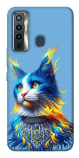 Чохол на TECNO Camon 17 Кіт патріот фото 1 з 1