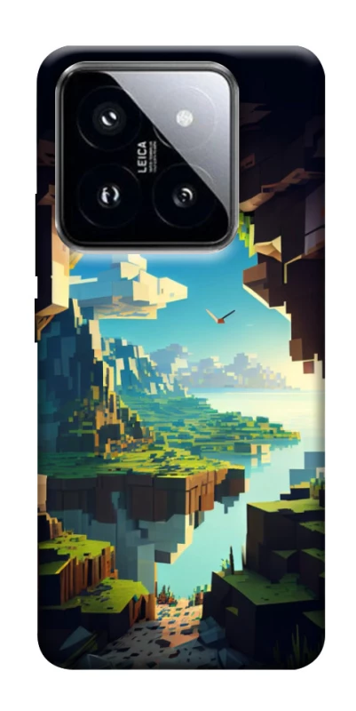 Чохол на Xiaomi 14 Pro Minecraft sunrise фото 1 з 1