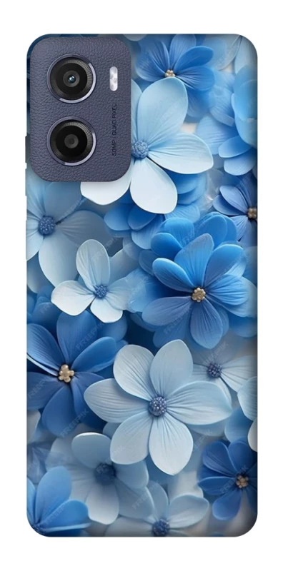 Чехол на Motorola Moto G05 Синие цветы фото 1 из 1