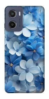 Чехол на Motorola Moto G05 Синие цветы фото 1 из 1