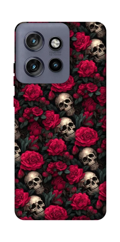 Чохол на Motorola Edge 50 Neo Черепа та рози фото 1 з 1