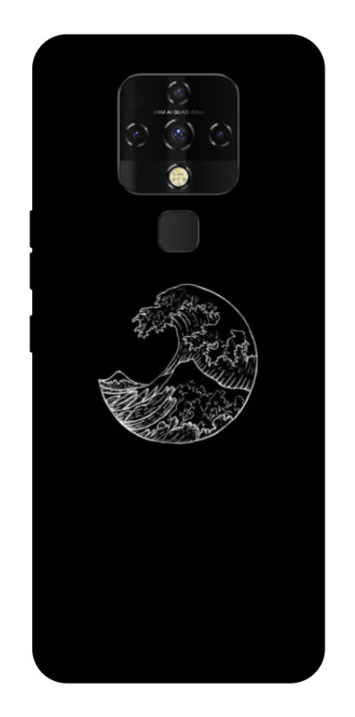 Чохол на TECNO Camon 16 SE Black tsunami фото 1 з 1
