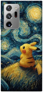 Чехол на Samsung Galaxy Note 20 Ultra Pikachu and Van Gogh фото 1 из 1