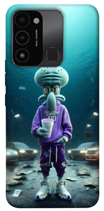 Чехол на TECNO Spark 8C Сквидвард фото 1 из 1