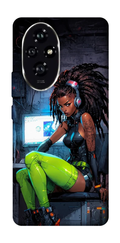 Чохол на Honor 200 Cyber girl фото 1 з 1