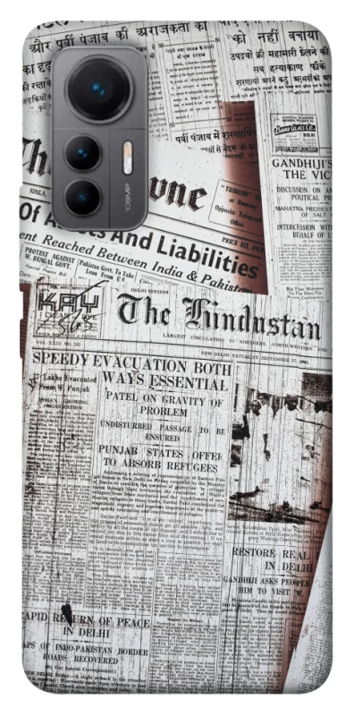 Чохол на Xiaomi 12 Lite Газети фото 1 з 1