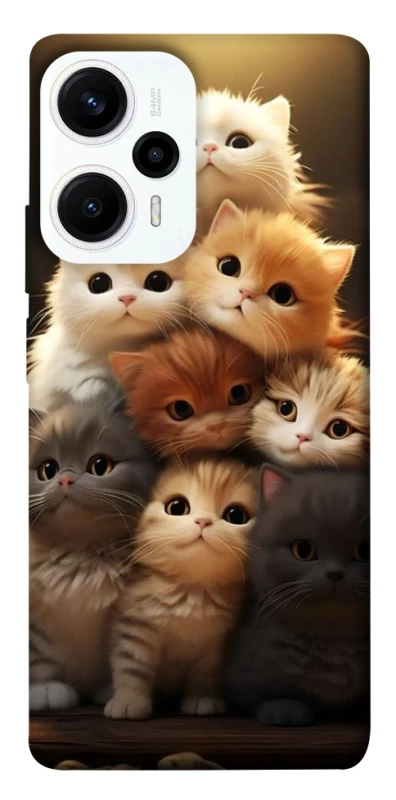 Чехол на Xiaomi Poco F5 / Note 12 Turbo Чехол Kittie Love v2 фото 1 из 1